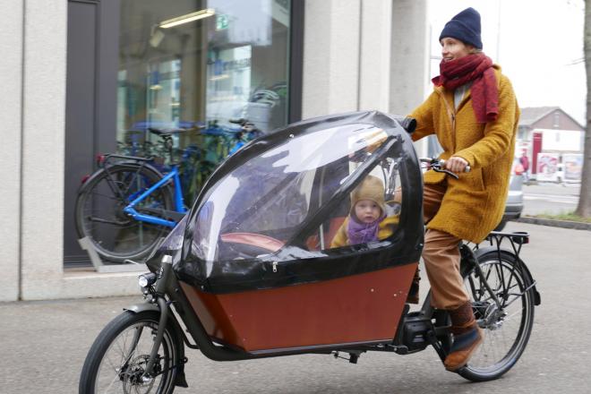 Bakfiets von Velo Zürich